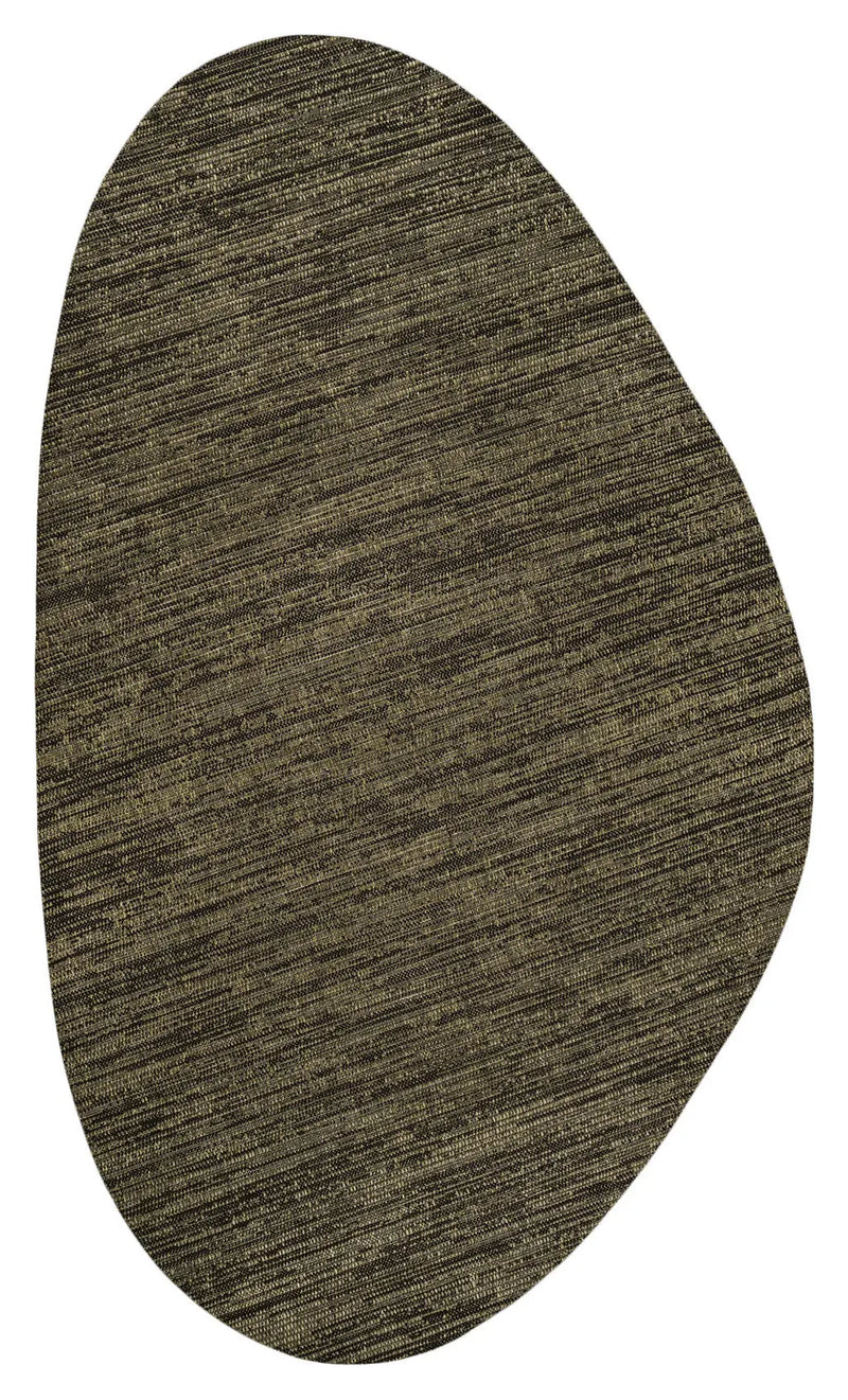 5' X 8' Brown And Black Medallion Indoor Outdoor Area Rug Homeroots Outdoor