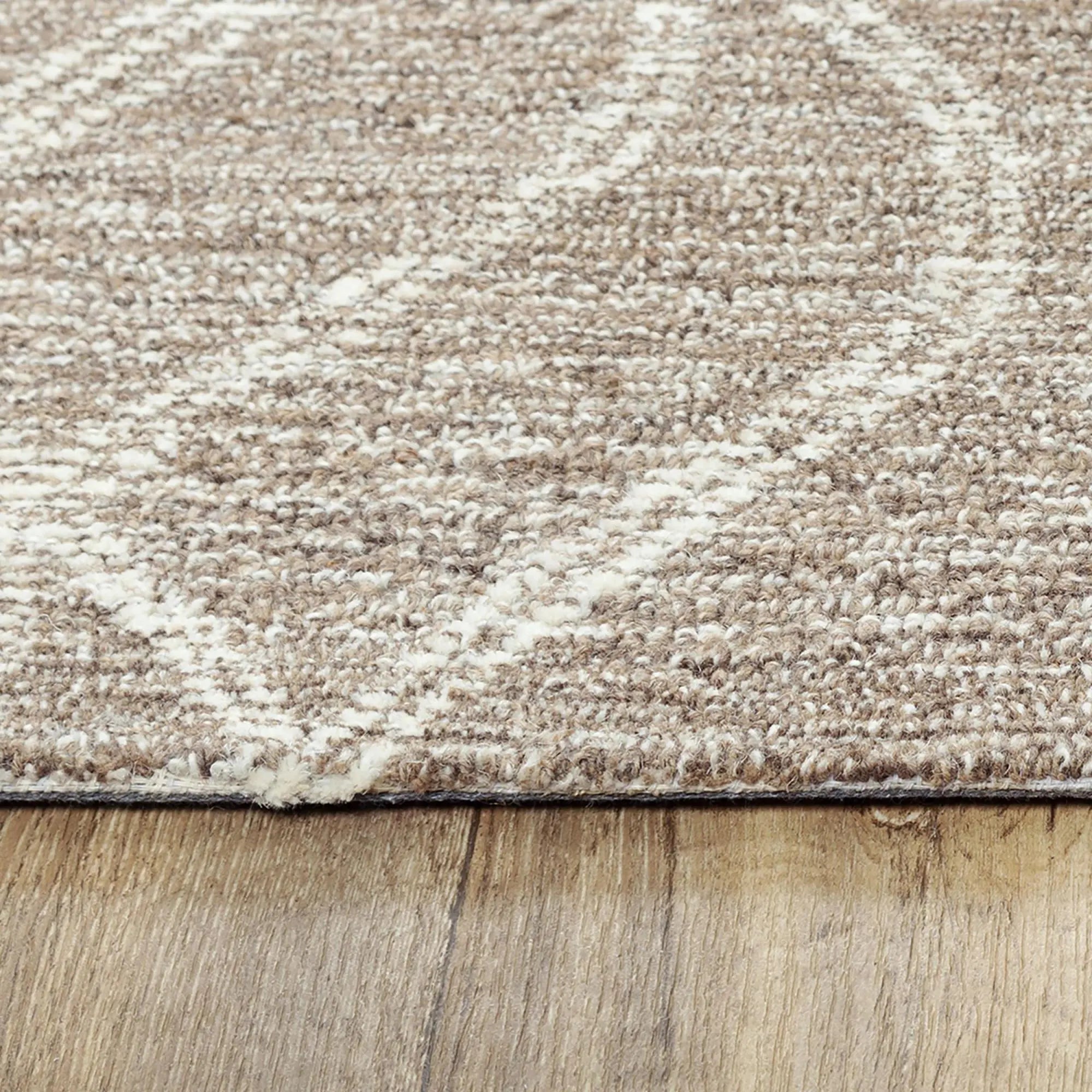 5' X 8' Brown And Natural Wool Trellis Hand Tufted Area Rug Homeroots Home Decor