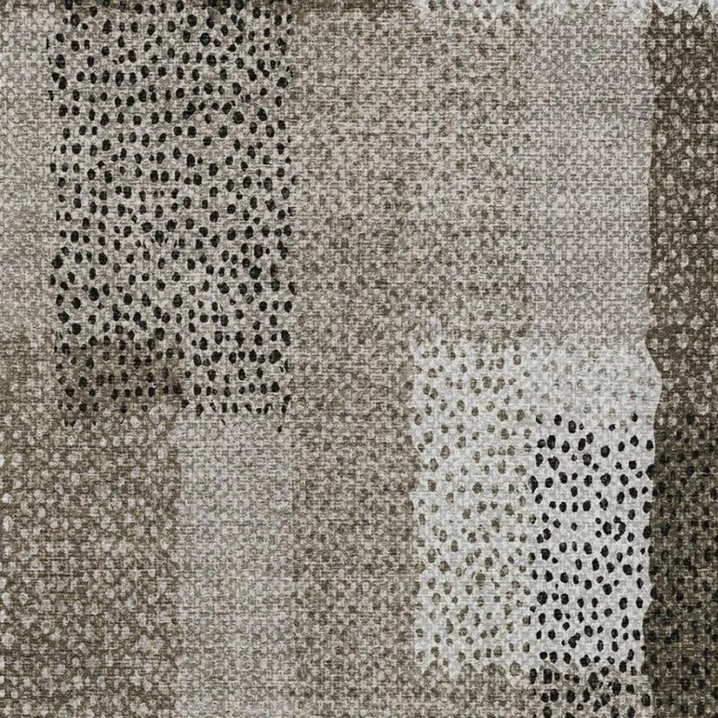 5' X 8' Brown And Silver Abstract Washable Indoor Outdoor Area Rug Homeroots Outdoor