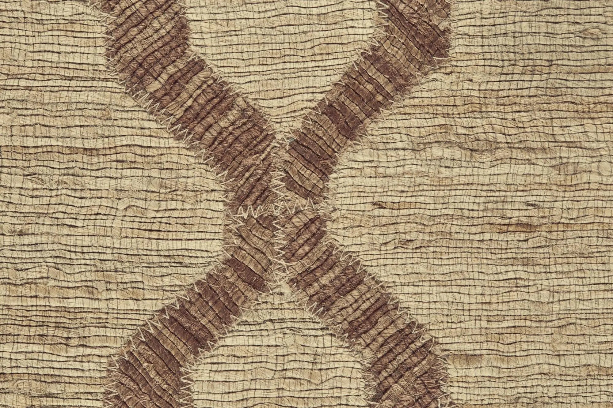 5' X 8' Brown And Tan Jute Floral Hand Woven Area Rug Homeroots Home Decor