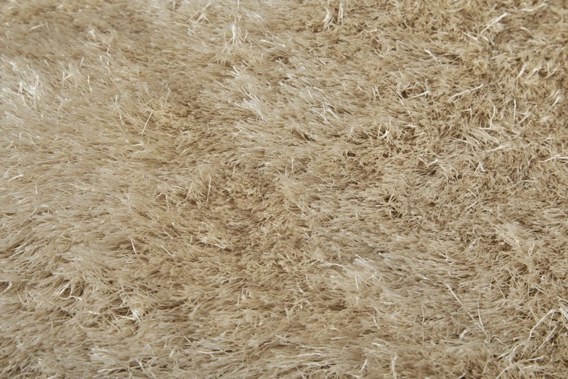 5' X 8' Brown And Tan Shag Hand Tufted Area Rug Homeroots Home Decor