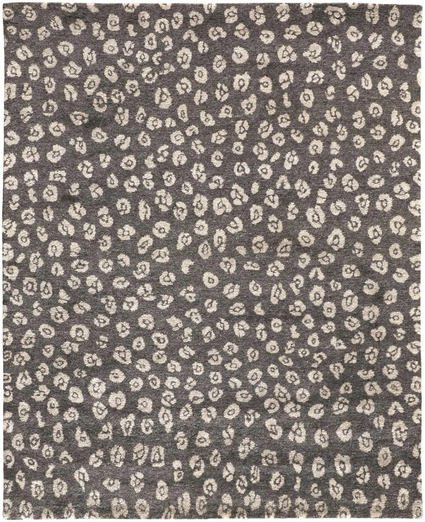 5' X 8' Brown And Tan Wool Animal Print Hand Knotted Area Rug Homeroots Home Decor