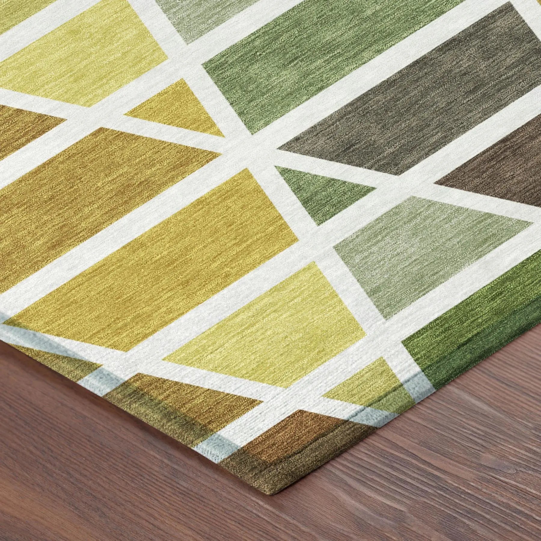5' X 8' Brown And White Geometric Washable Indoor Outdoor Area Rug Homeroots Outdoor