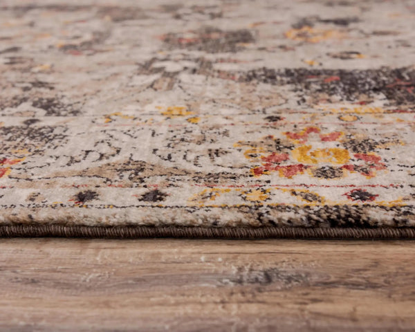 5' X 8' Brown Beige And Apricot New Zealand Lambs Wool Oriental Hand Carved Handmade Area Rug Homeroots Home Decor