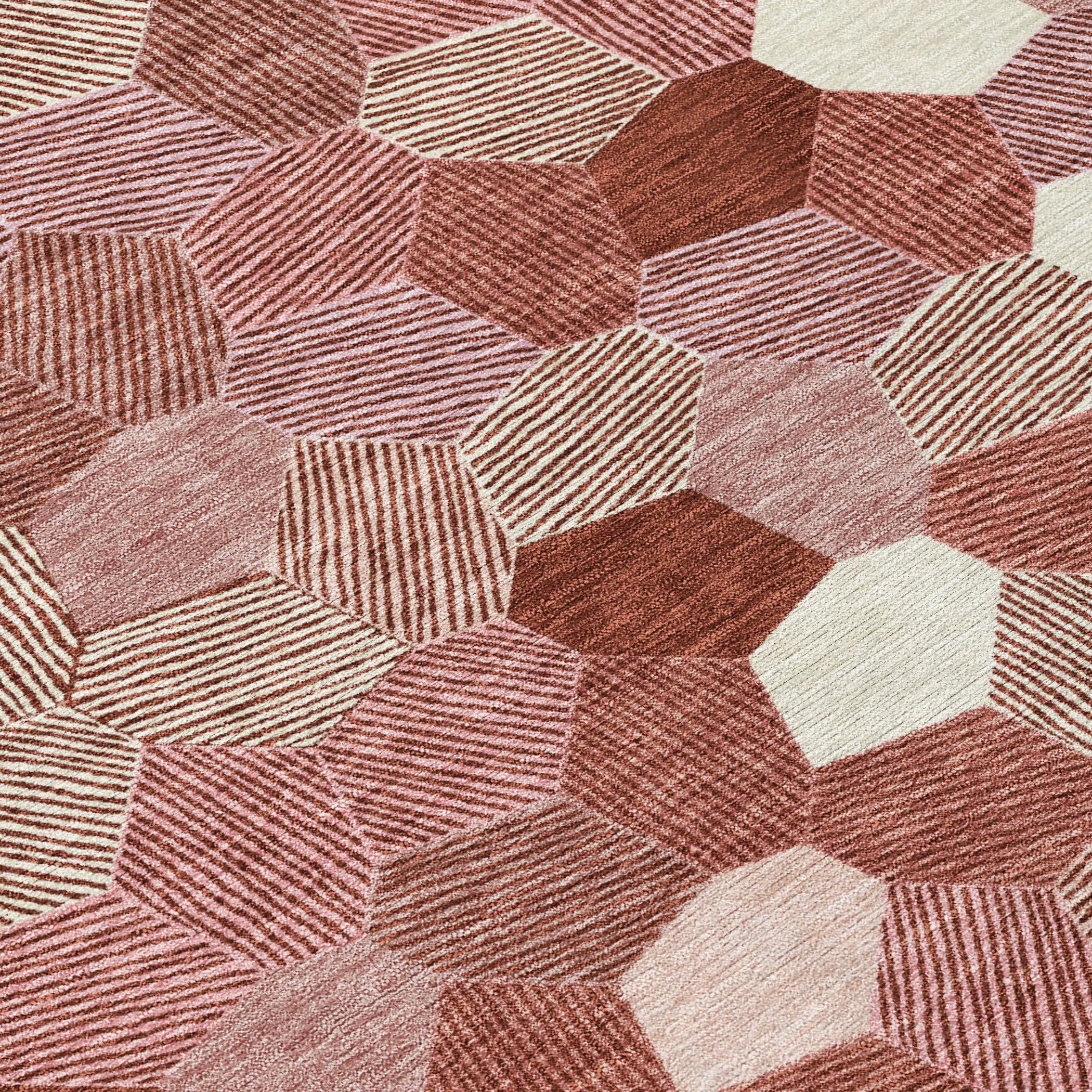 5' X 8' Burgundy And Ivory Geometric Washable Indoor Outdoor Area Rug Homeroots Outdoor