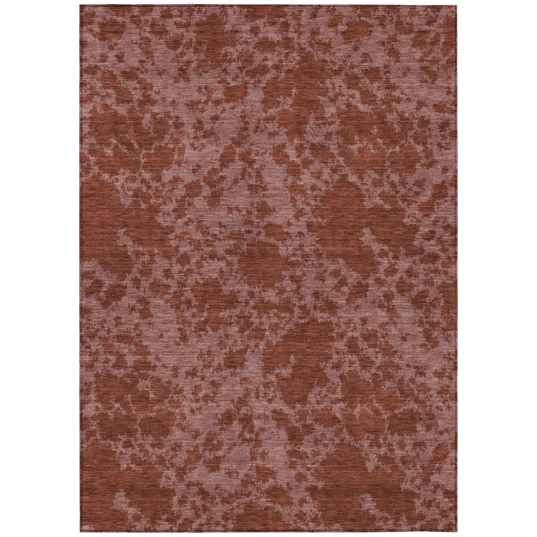 5' X 8' Burgundy And Red Abstract Washable Indoor Outdoor Area Rug Homeroots Outdoor
