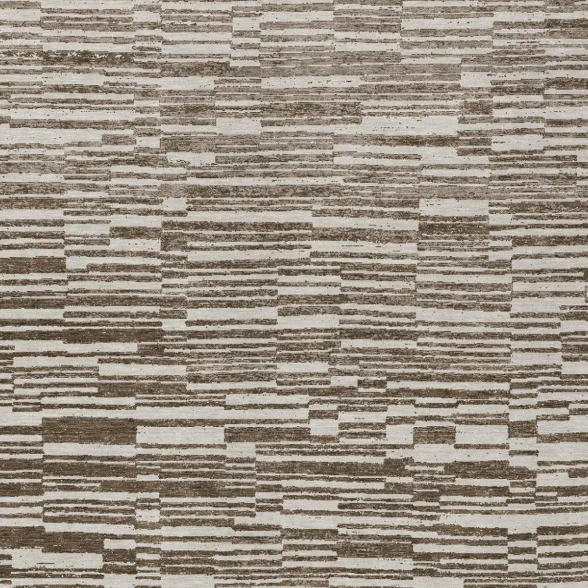 5' X 8' Chocolate And Brown Striped Washable Indoor Outdoor Area Rug Homeroots Outdoor