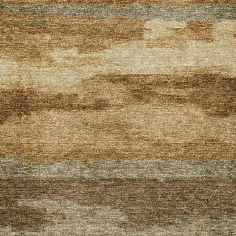 5' X 8' Copper And Orange Abstract Washable Indoor Outdoor Area Rug Homeroots Outdoor