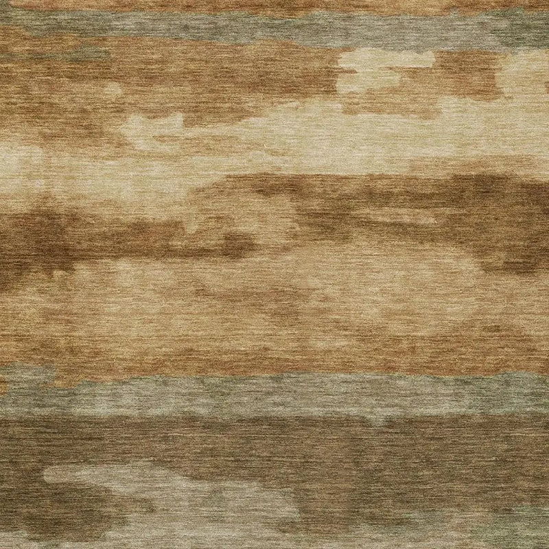 5' X 8' Copper And Orange Abstract Washable Indoor Outdoor Area Rug Homeroots Outdoor