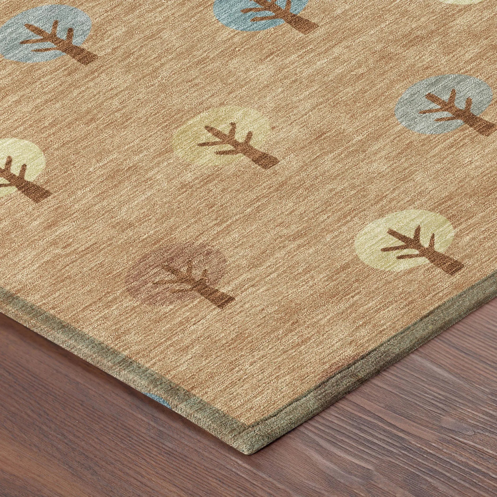 5' X 8' Copper And Teal Blue Geometric Washable Indoor Outdoor Area Rug Homeroots Outdoor