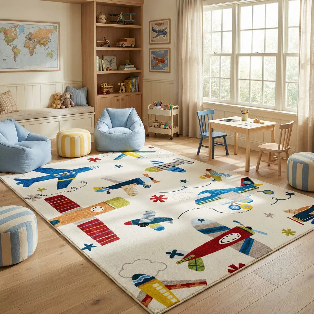 5' X 8' Cream Abstract Area Rug Homeroots Home Decor