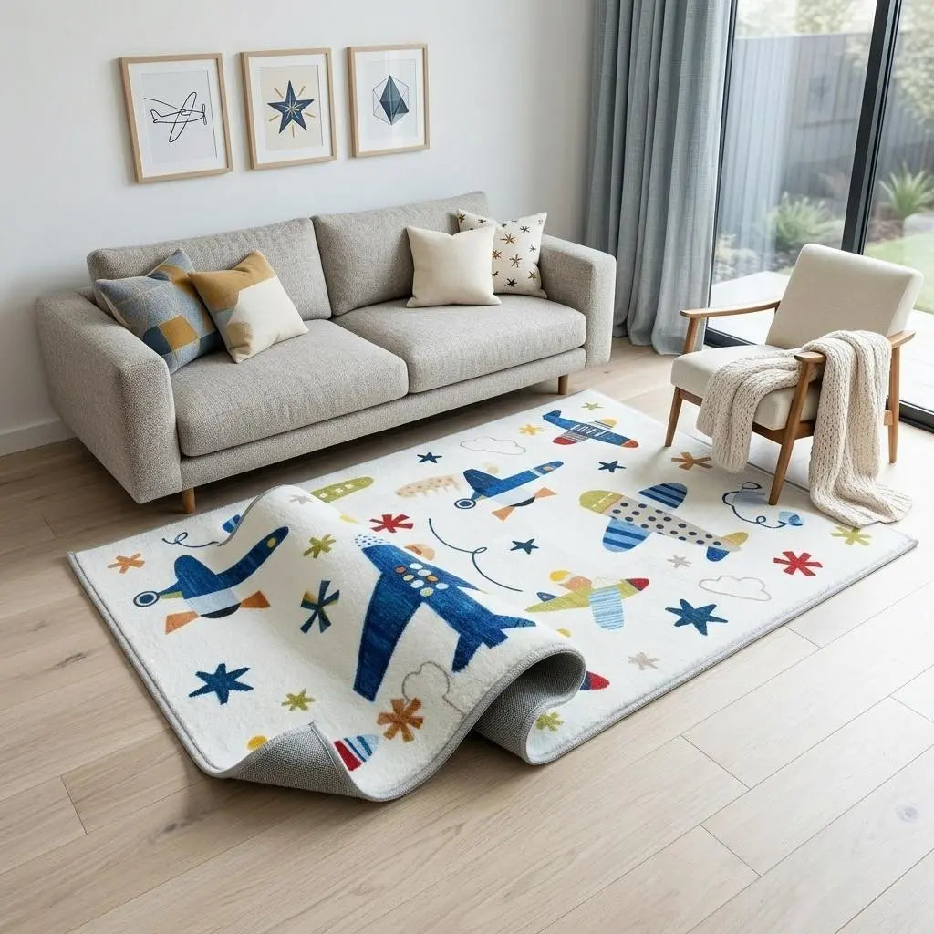 5' X 8' Cream Abstract Area Rug Homeroots Home Decor