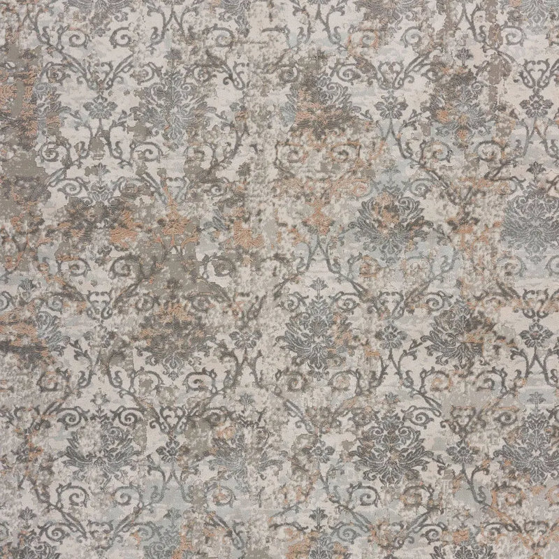 5' X 8' Cream Abstract Distressed Area Rug Homeroots Home Decor