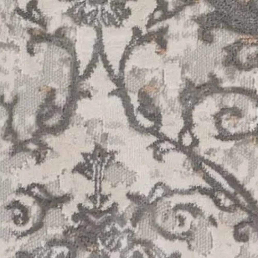 5' X 8' Cream Abstract Distressed Area Rug Homeroots Home Decor