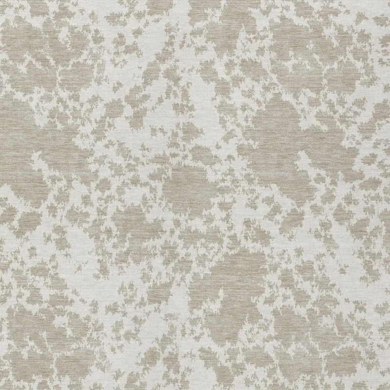 5' X 8' Cream And Ivory Abstract Washable Indoor Outdoor Area Rug Homeroots Outdoor