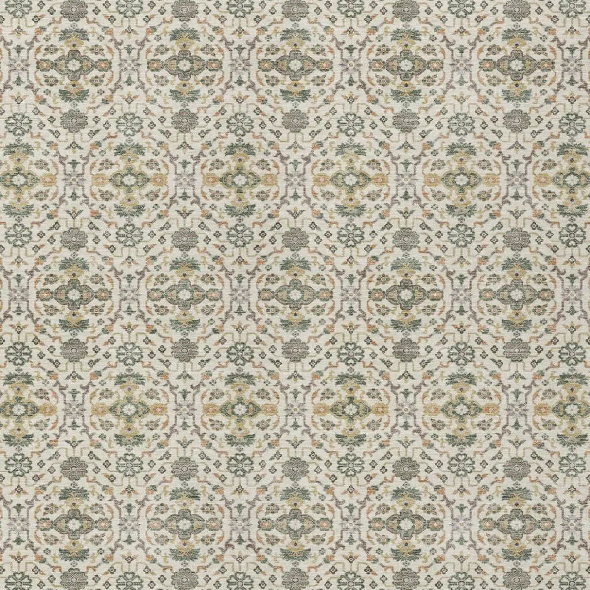 5' X 8' Cream And Ivory Oriental Washable Indoor Outdoor Area Rug Homeroots Outdoor