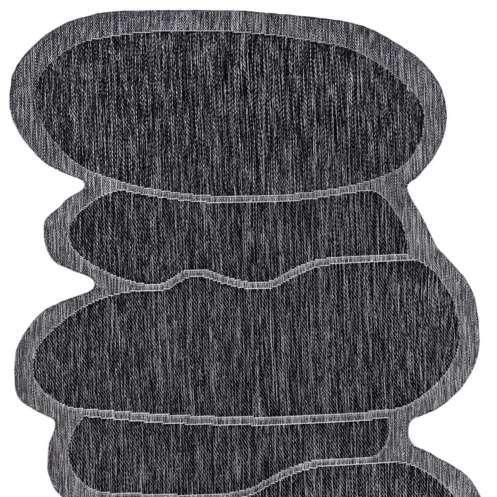 5' X 8' Dark Gray And Gray Medallion Indoor Outdoor Area Rug Homeroots Outdoor