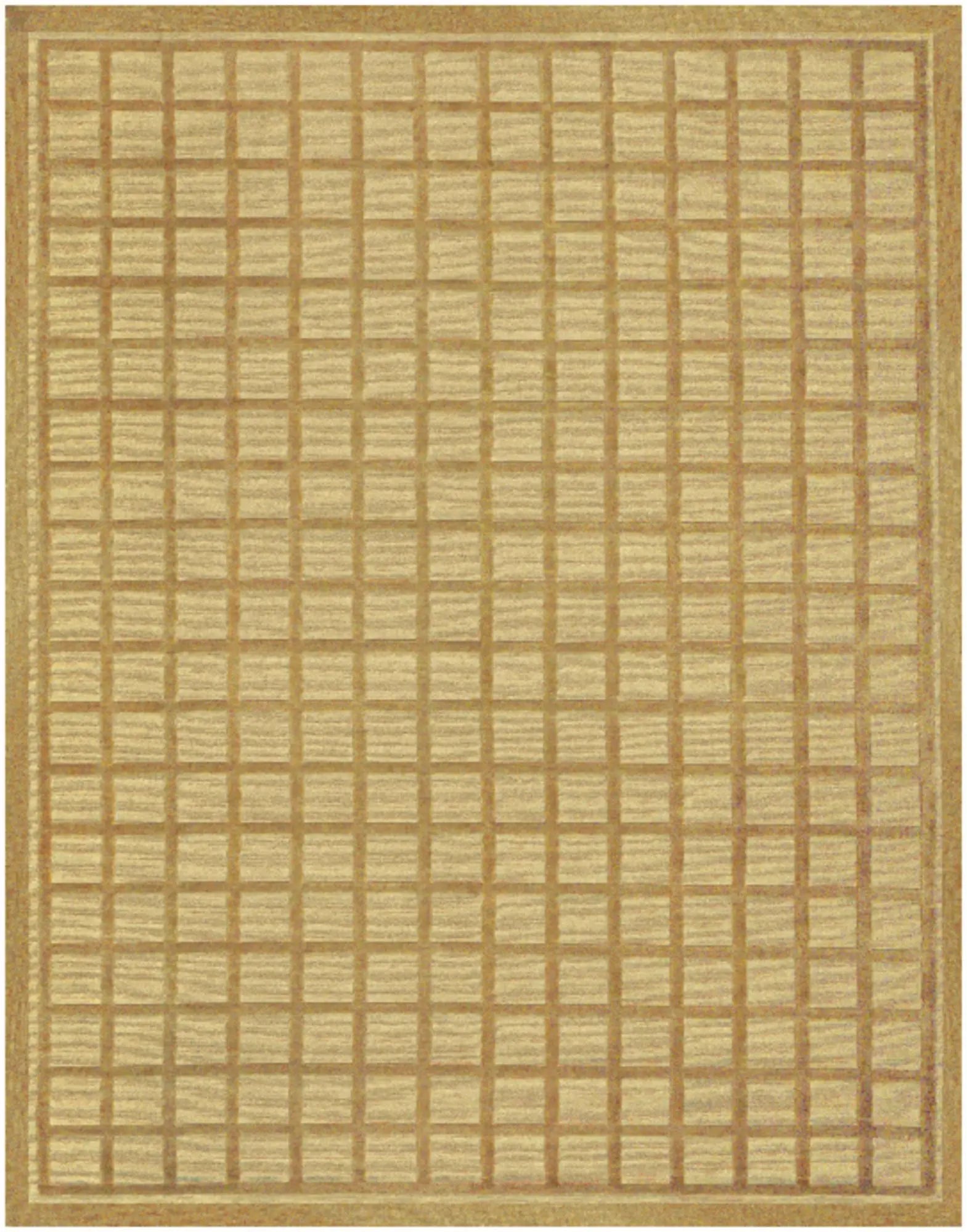 5' X 8' Gold And Brown Wool Geometric Hand Knotted Area Rug Homeroots Home Decor