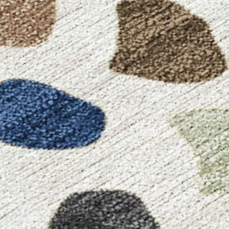 5' X 8' Gold And Ivory Tribal Washable Indoor Outdoor Area Rug Homeroots Outdoor