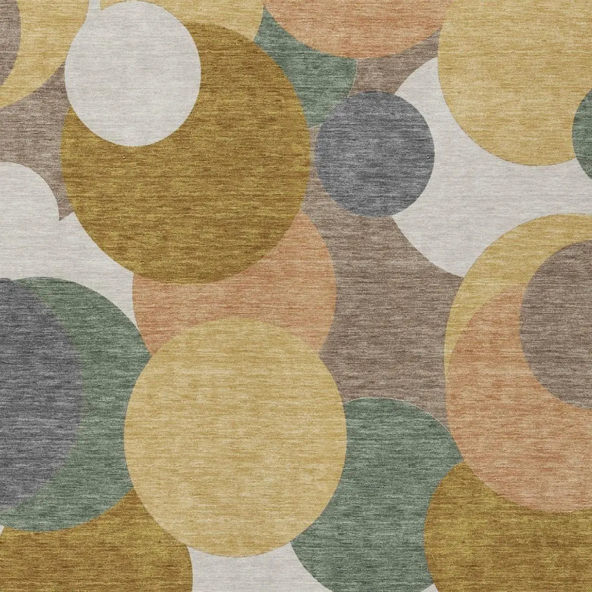 5' X 8' Gold And Walnut Geometric Washable Indoor Outdoor Area Rug Homeroots Outdoor