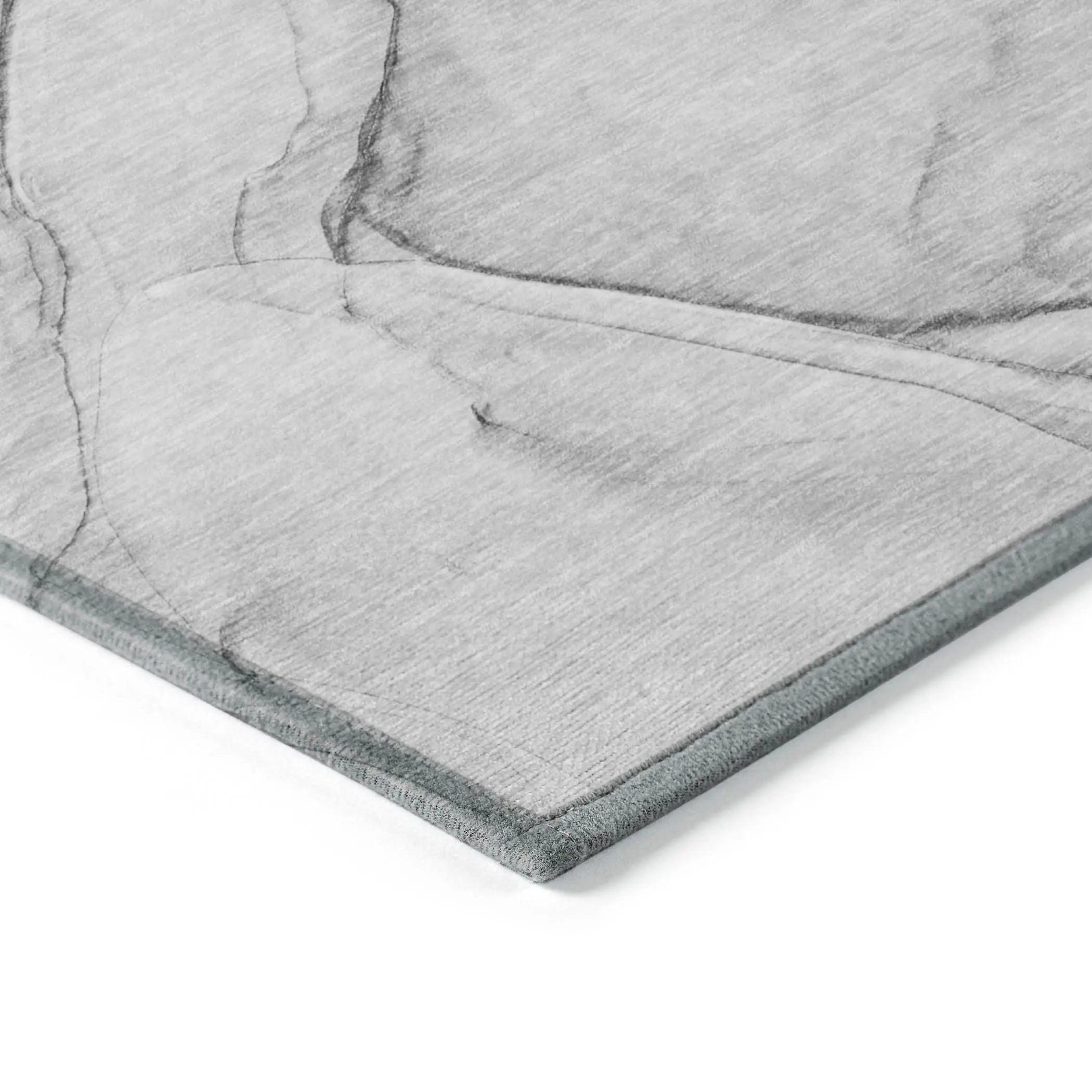 5' X 8' Gray Abstract Washable Non Skid Indoor Outdoor Area Rug Homeroots Outdoor