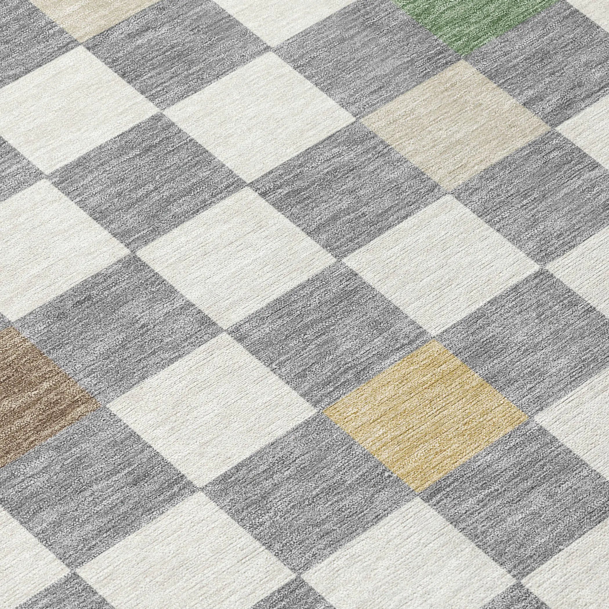 5' X 8' Gray And Beige Geometric Washable Indoor Outdoor Area Rug Homeroots Outdoor