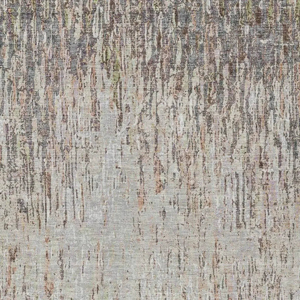 5' X 8' Gray And Beige Striped Washable Indoor Outdoor Area Rug Homeroots Outdoor