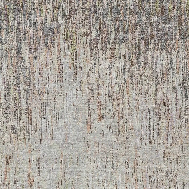 5' X 8' Gray And Beige Striped Washable Indoor Outdoor Area Rug Homeroots Outdoor