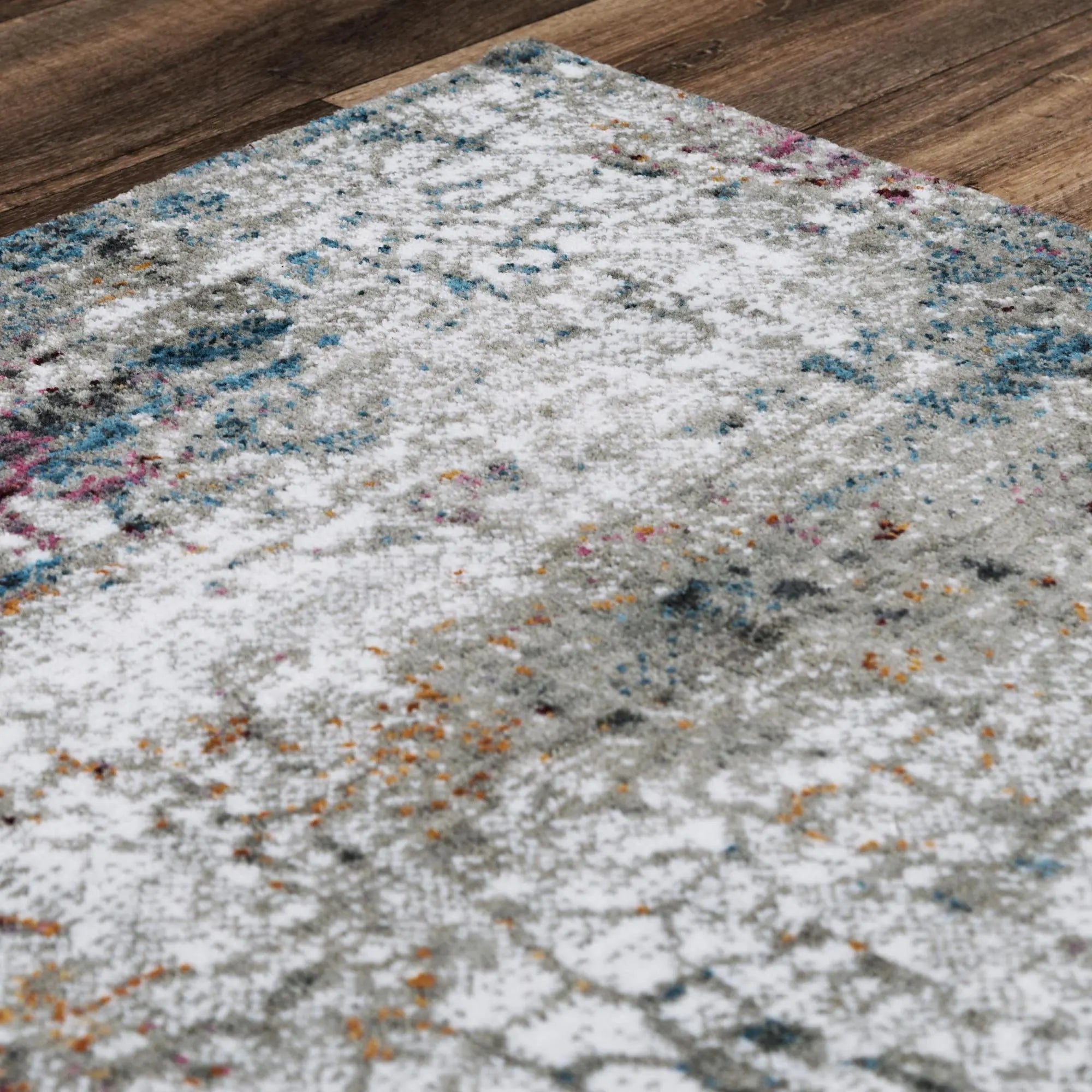 5' X 8' Gray And Blue Abstract Hand Carved Handmade Area Rug Homeroots Home Decor