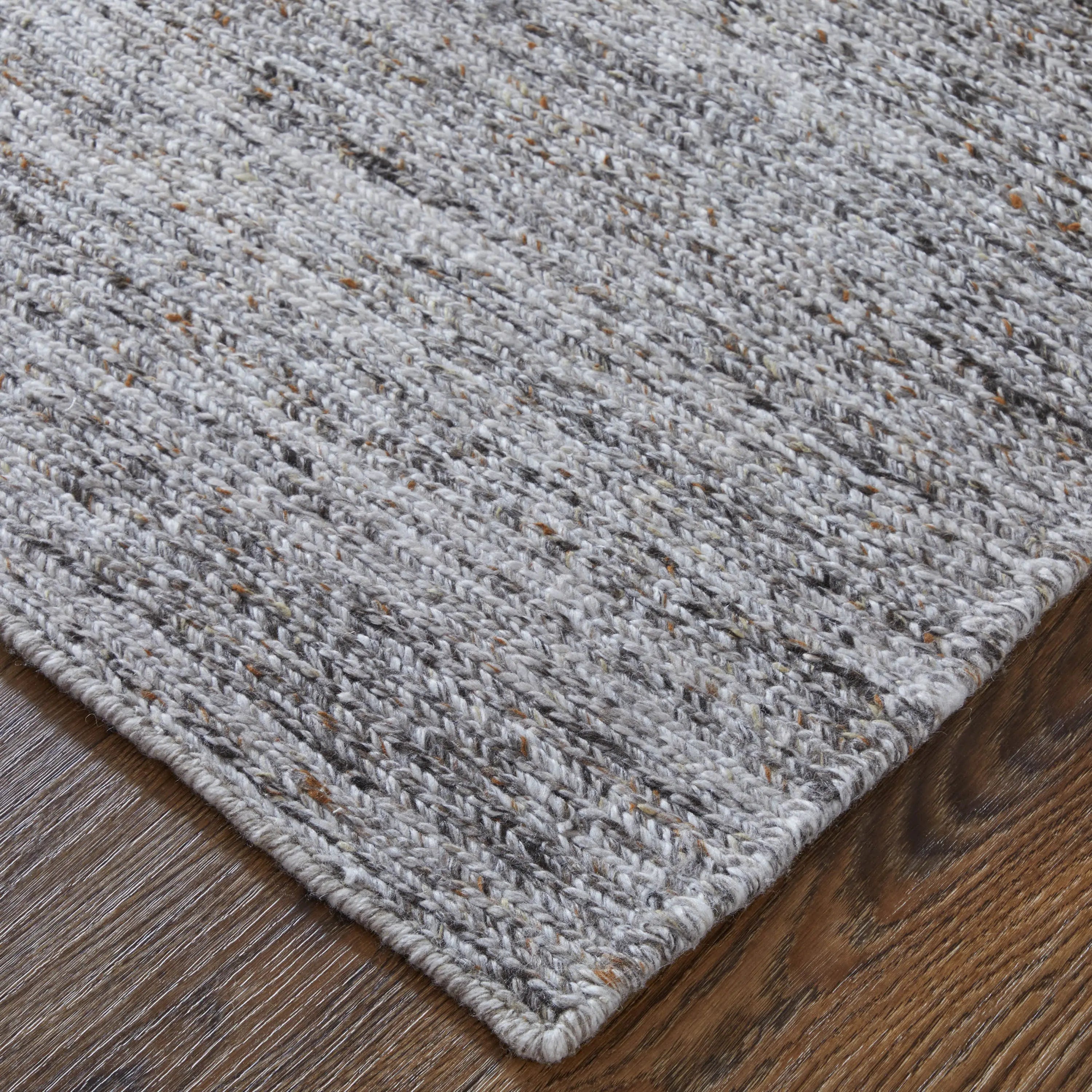 5' X 8' Gray And Brown Handmade Indoor Outdoor Area Rug Homeroots Outdoor