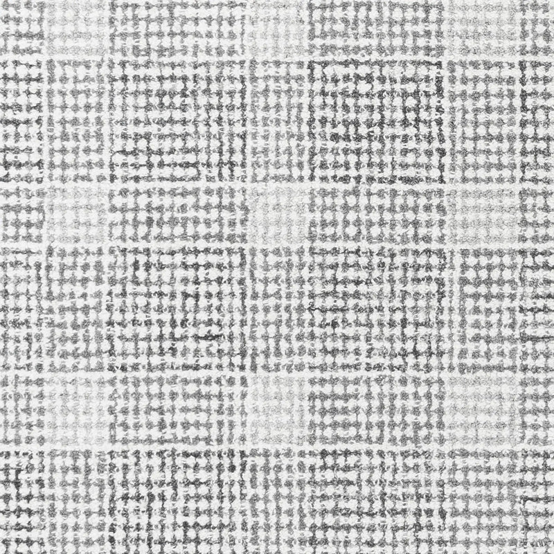 5' X 8' Gray And Dark Gray Wool Checkered Hand Tufted Area Rug Homeroots Home Decor