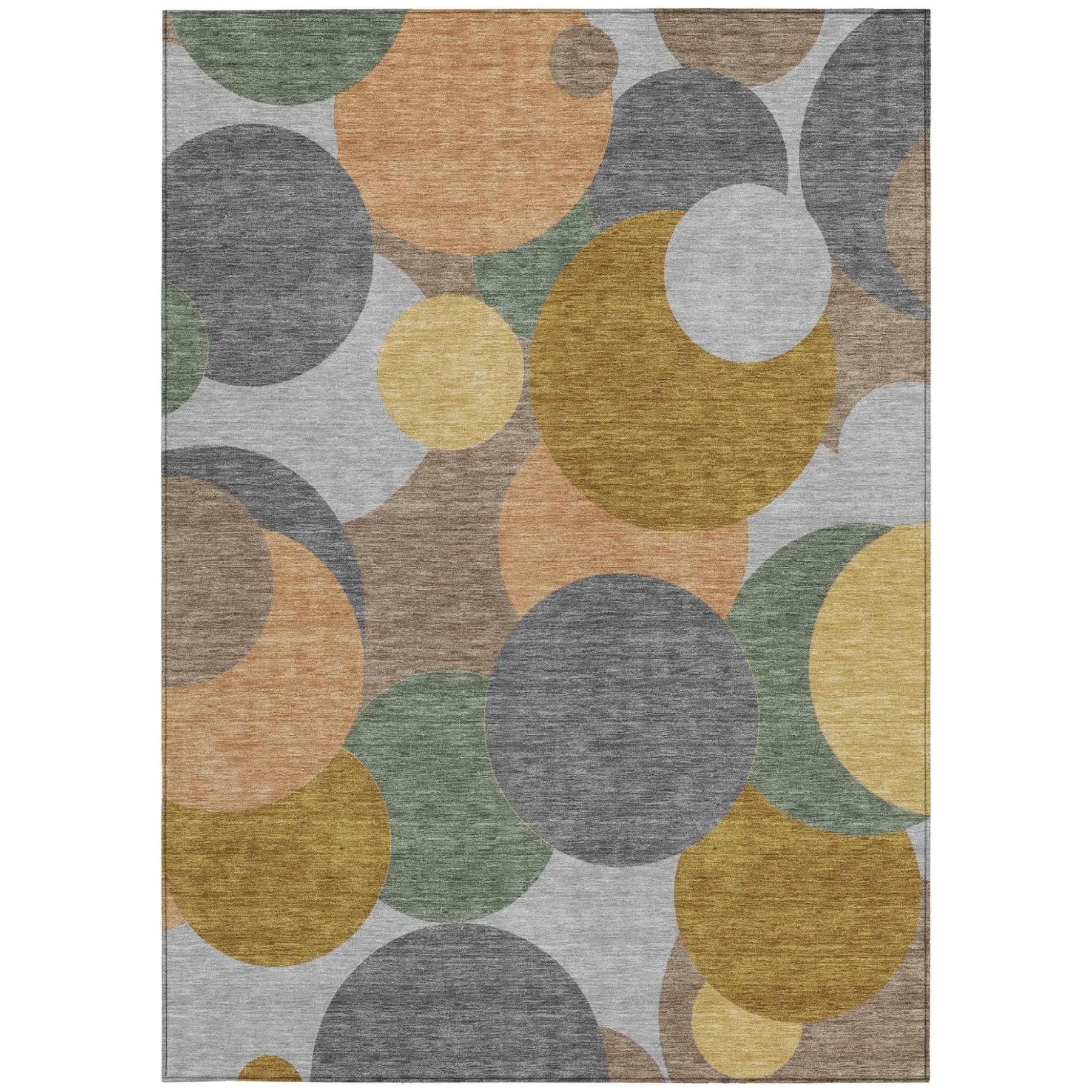 5' X 8' Gray And Graphite Geometric Washable Indoor Outdoor Area Rug Homeroots Outdoor