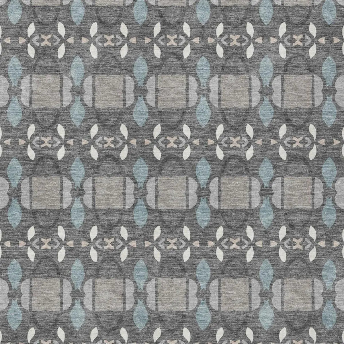 5' X 8' Gray And Graphite Striped Washable Indoor Outdoor Area Rug Homeroots Outdoor