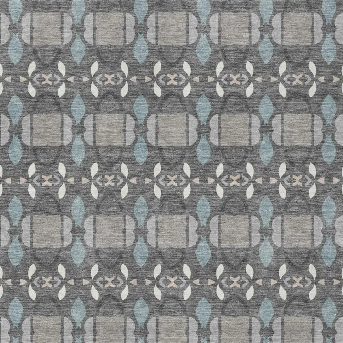 5' X 8' Gray And Graphite Striped Washable Indoor Outdoor Area Rug Homeroots Outdoor