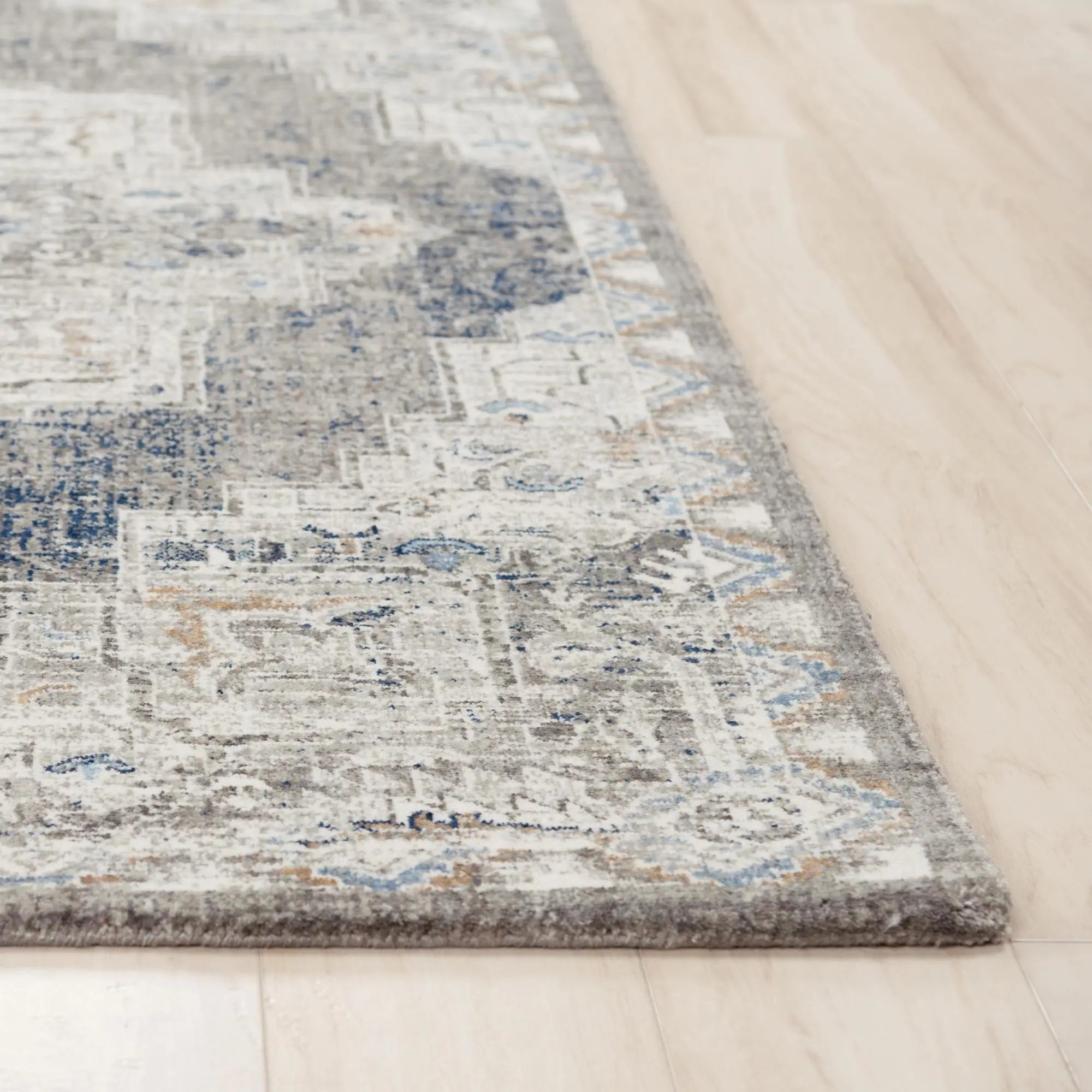 5' X 8' Gray And Ivory Medallion Hand Carved Handmade Area Rug Homeroots Home Decor