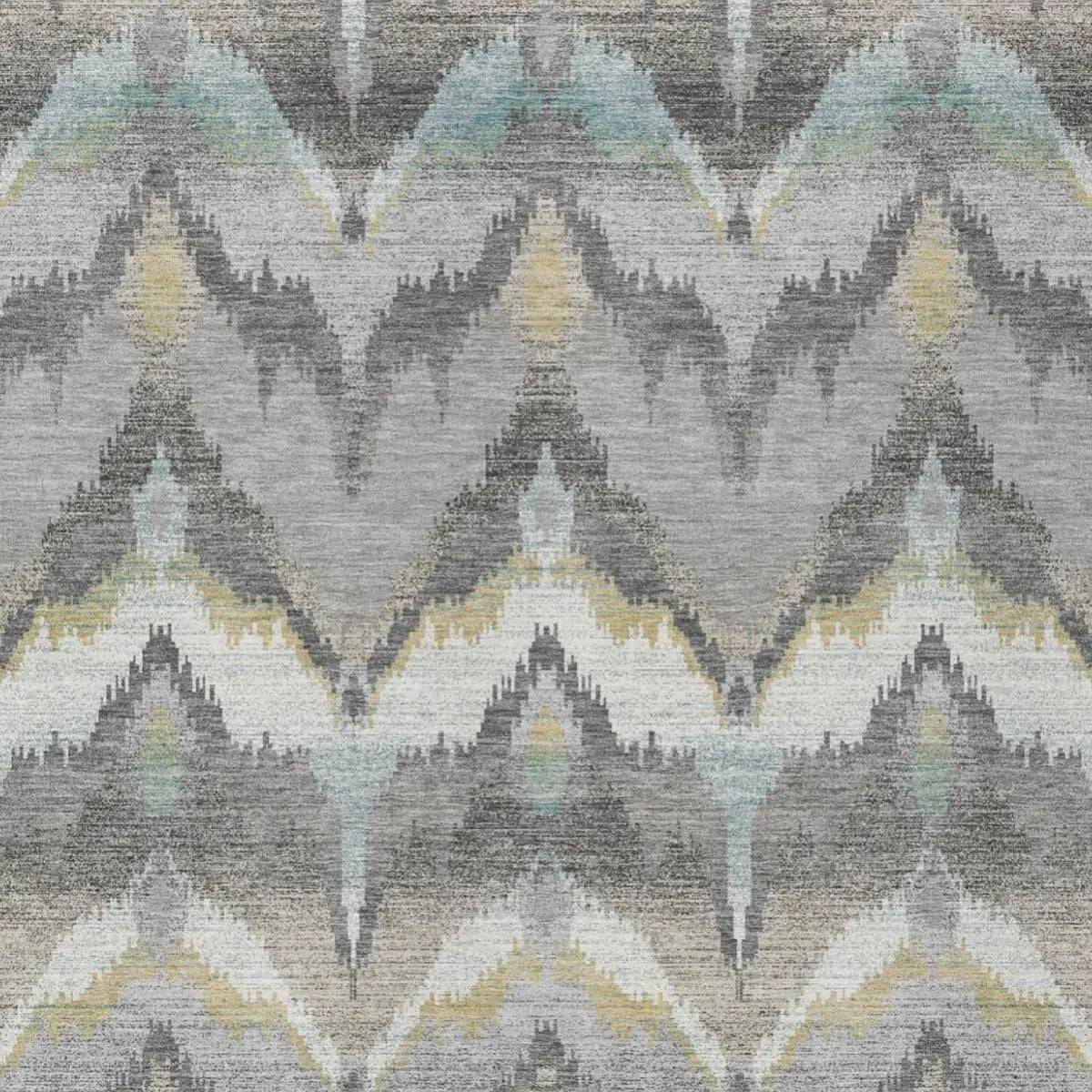 5' X 8' Gray And Silver Abstract Washable Indoor Outdoor Area Rug Homeroots Outdoor