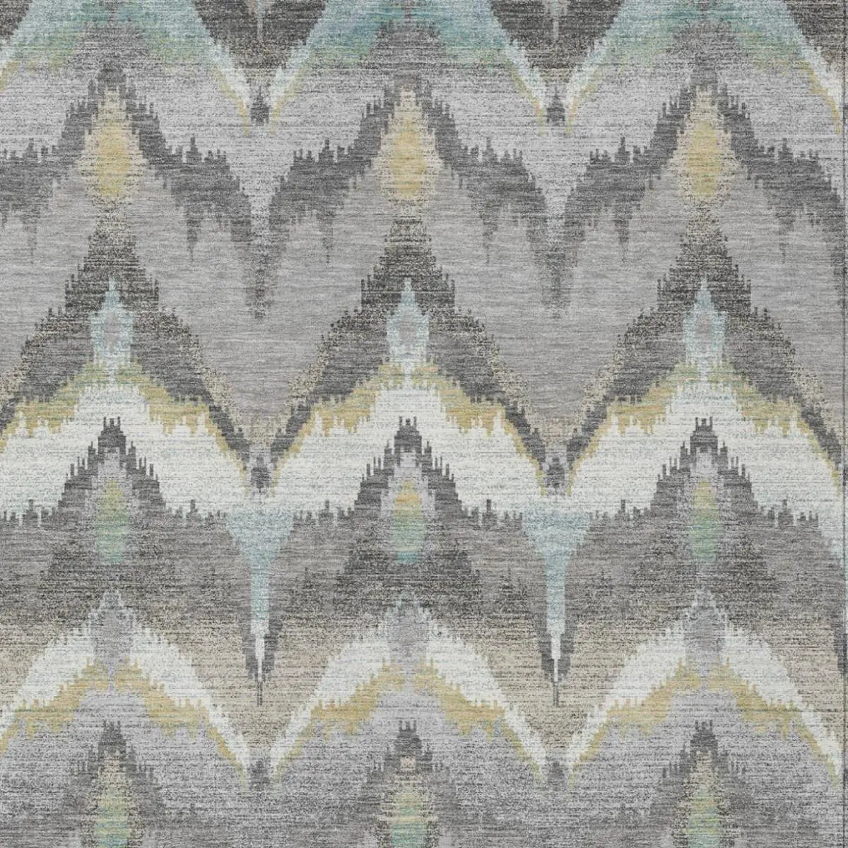 5' X 8' Gray And Silver Abstract Washable Indoor Outdoor Area Rug Homeroots Outdoor