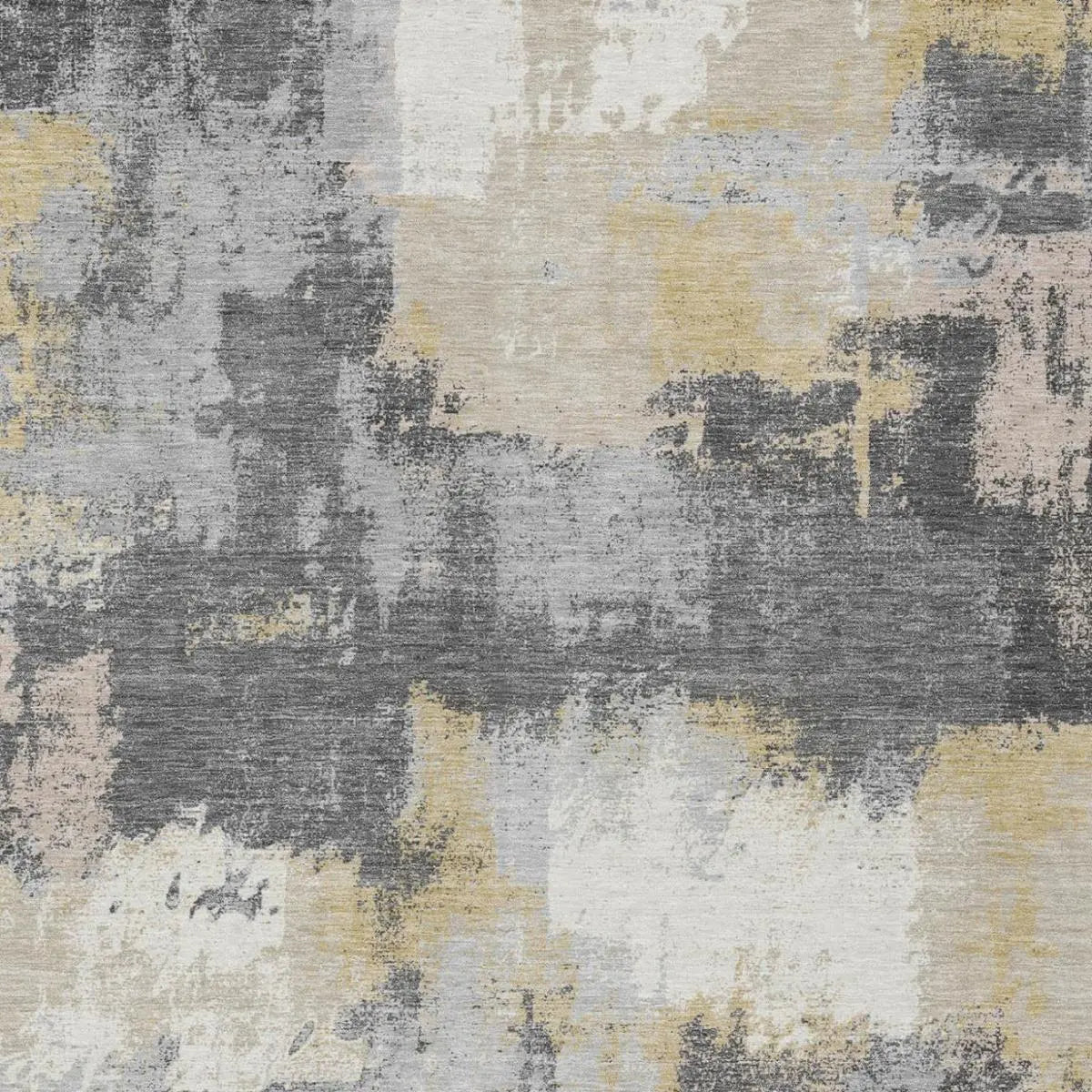 5' X 8' Gray And Silver Abstract Washable Indoor Outdoor Area Rug Homeroots Outdoor