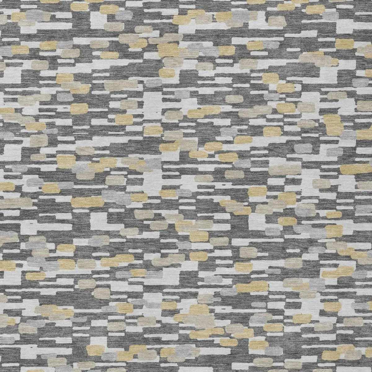 5' X 8' Gray And Silver Geometric Washable Indoor Outdoor Area Rug Homeroots Outdoor