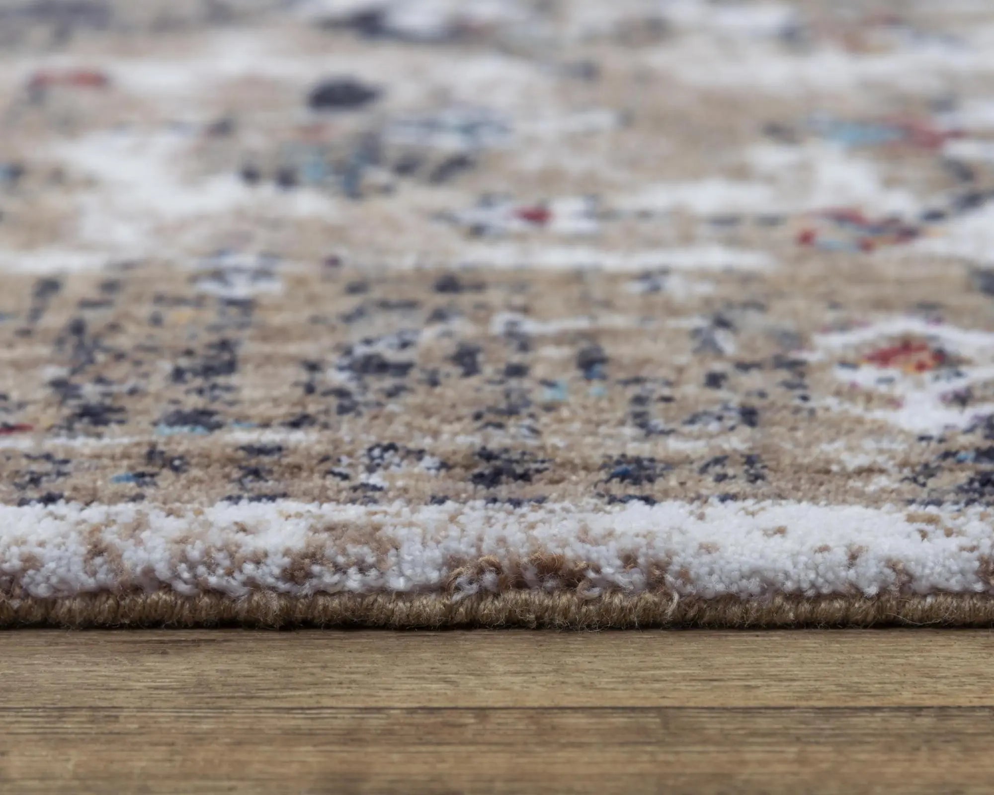 5' X 8' Gray Blue Orange Red And Ivory Medallion Hand Carved Handmade Area Rug Homeroots Home Decor