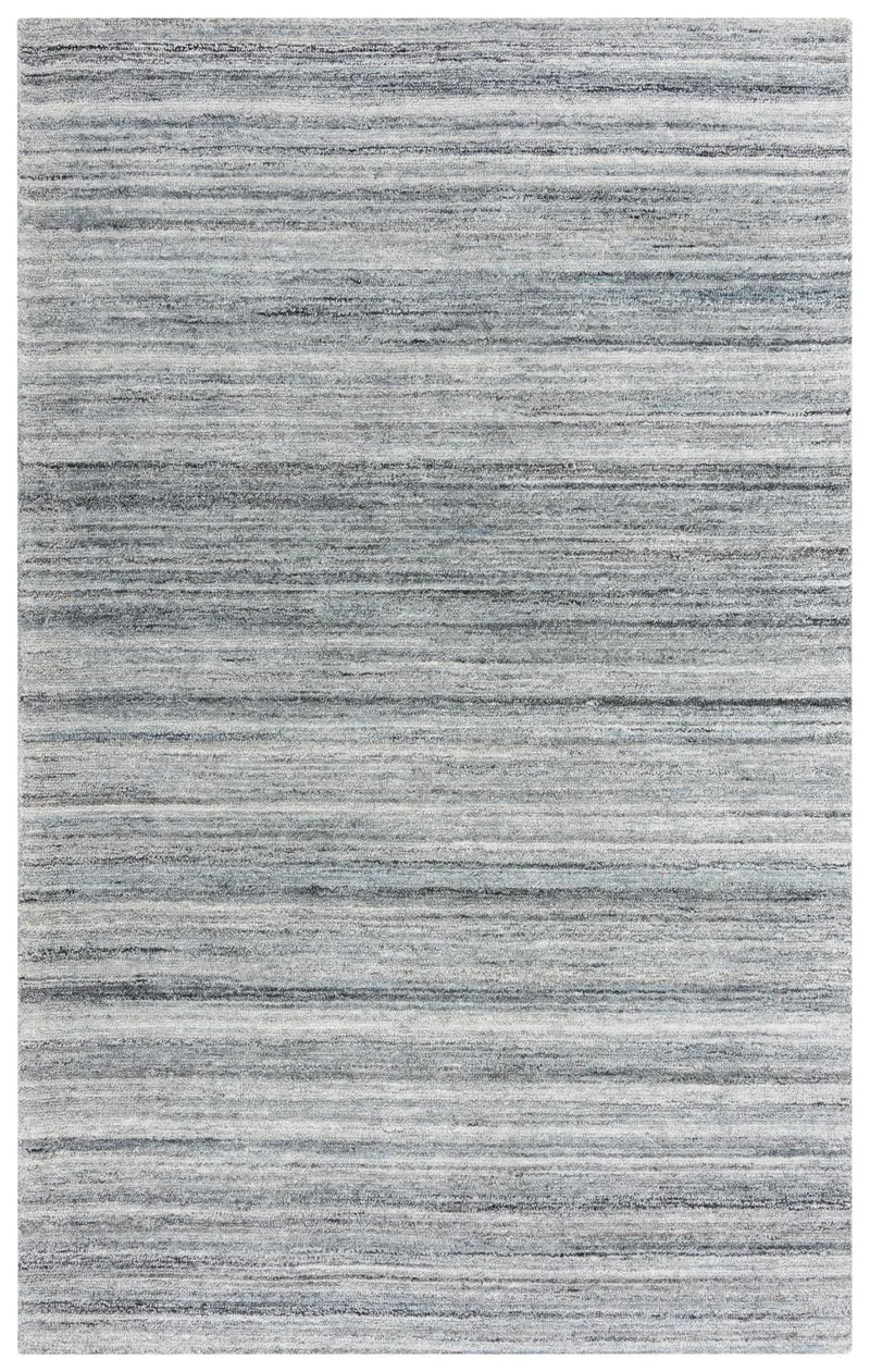 5' X 8' Gray Dark Gray And Ivory Striped Hand Tufted Area Rug Homeroots Home Decor