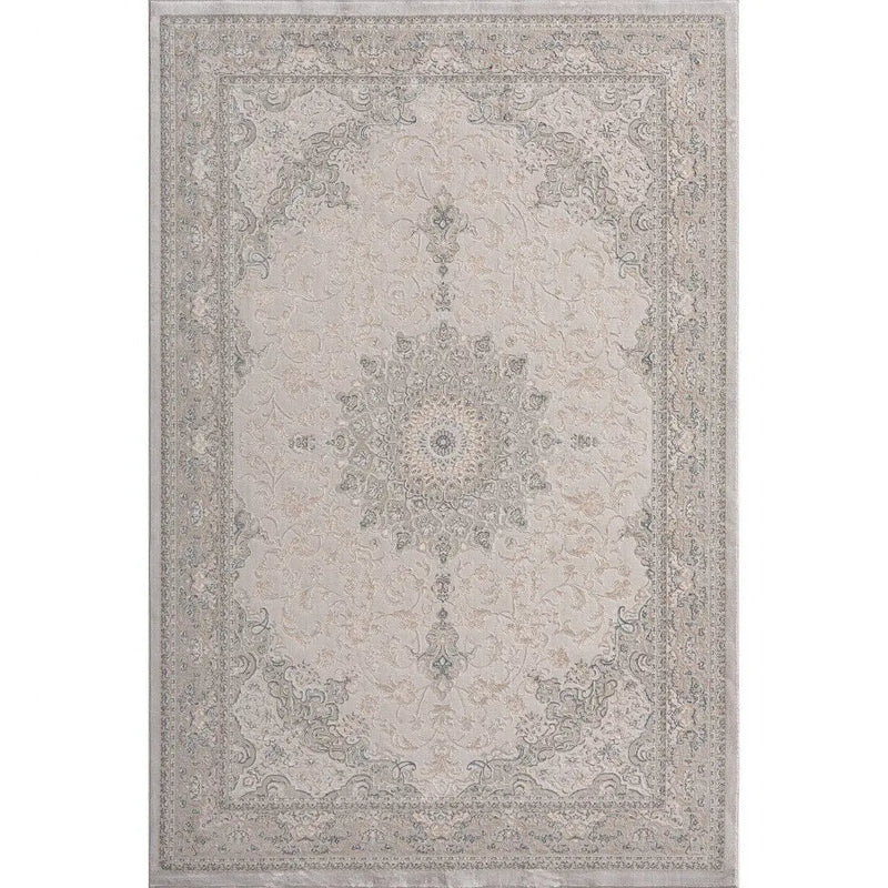 5' X 8' Gray Medallion Area Rug Homeroots Home Decor