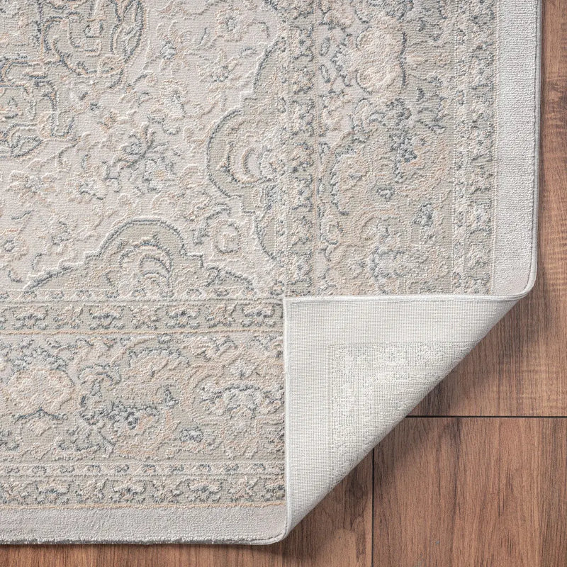 5' X 8' Gray Medallion Area Rug Homeroots Home Decor