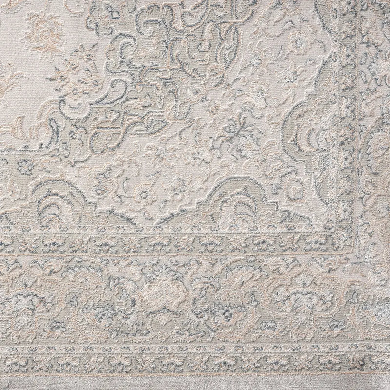 5' X 8' Gray Medallion Area Rug Homeroots Home Decor