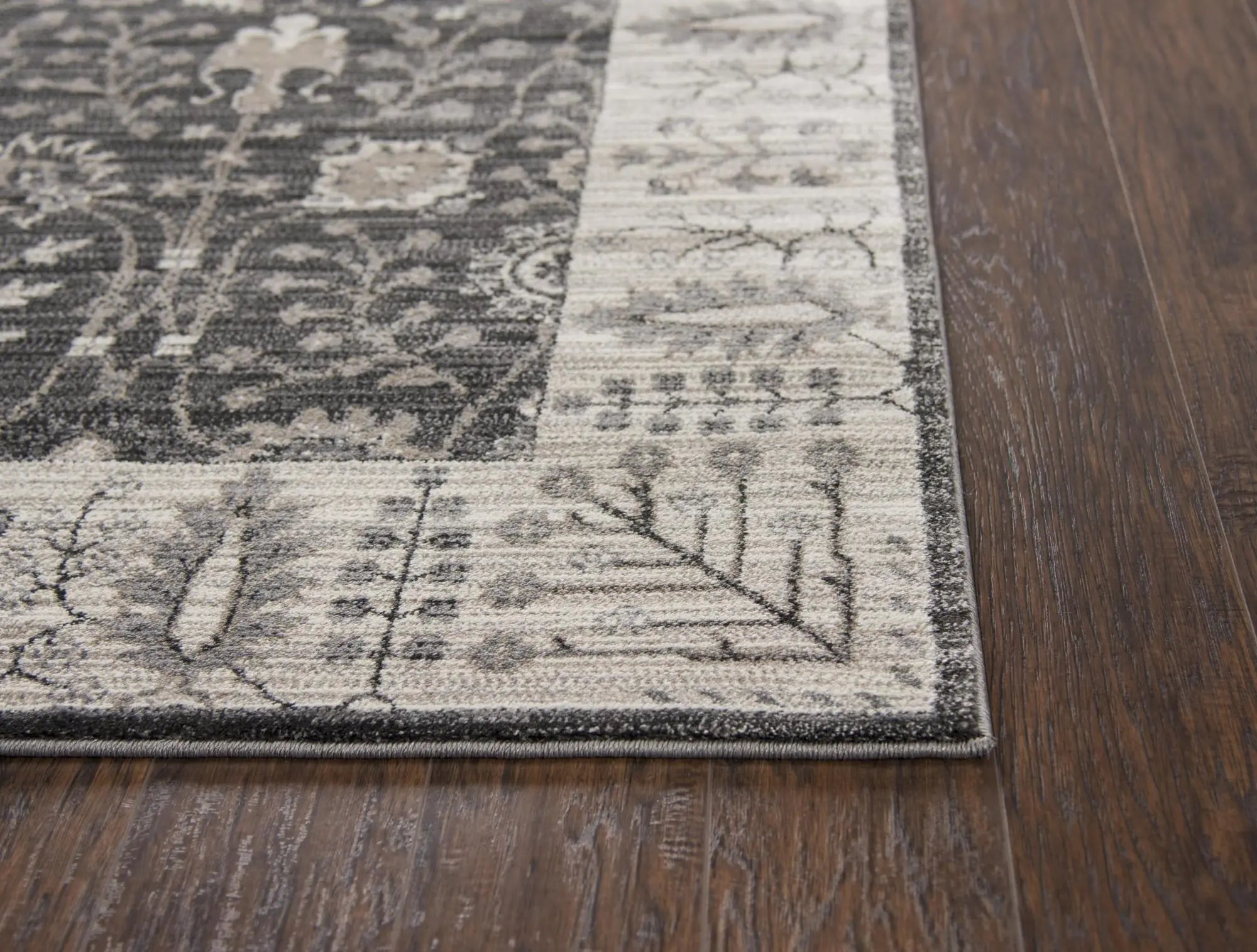 5' X 8' Gray Taupe Black And Natural Oriental Area Rug Homeroots Home Decor