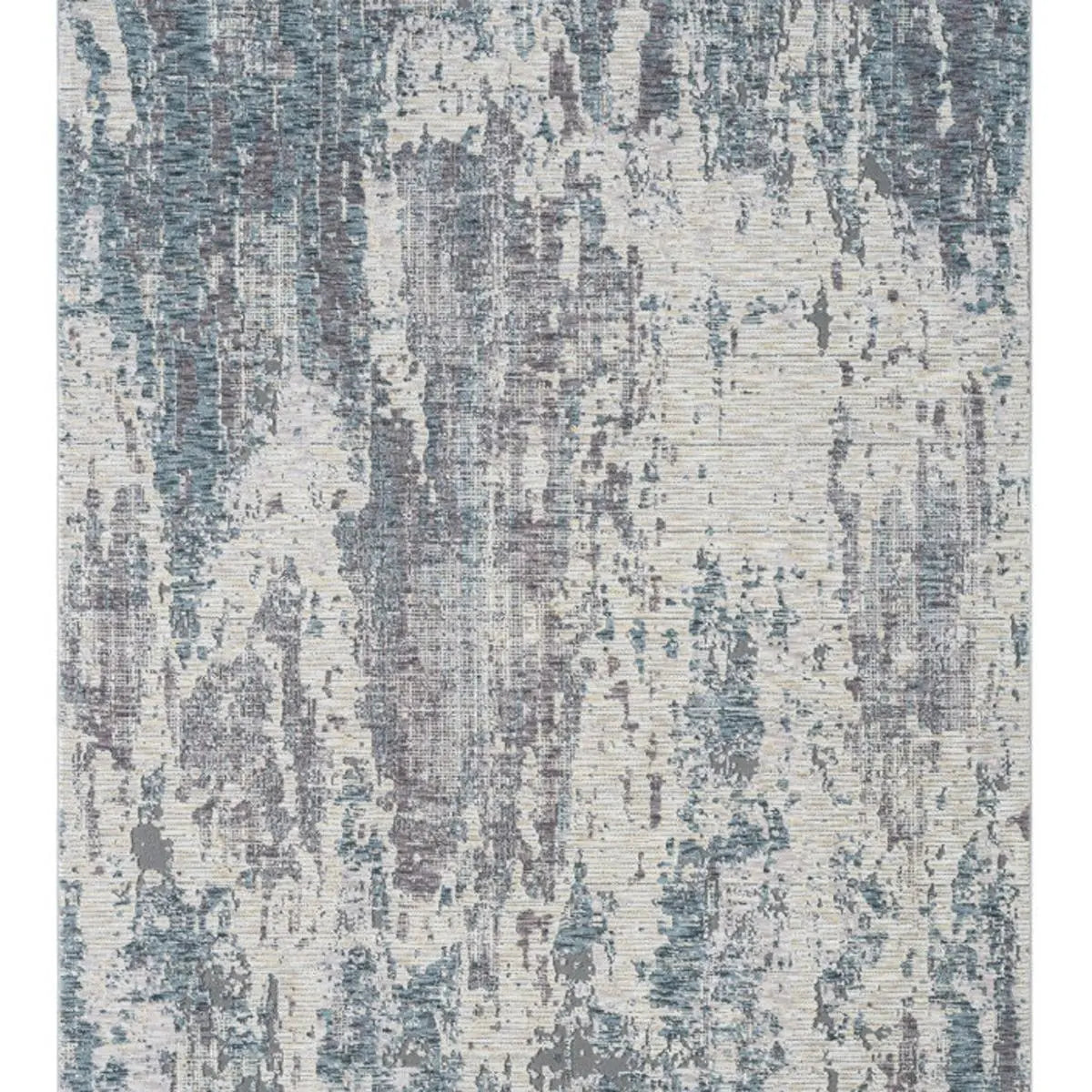 5' X 8' Gray and Ivory Abstract Area Rug Homeroots Home Decor