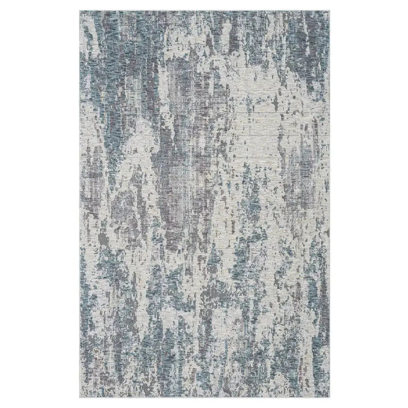 5' X 8' Gray and Ivory Abstract Area Rug Homeroots Home Decor