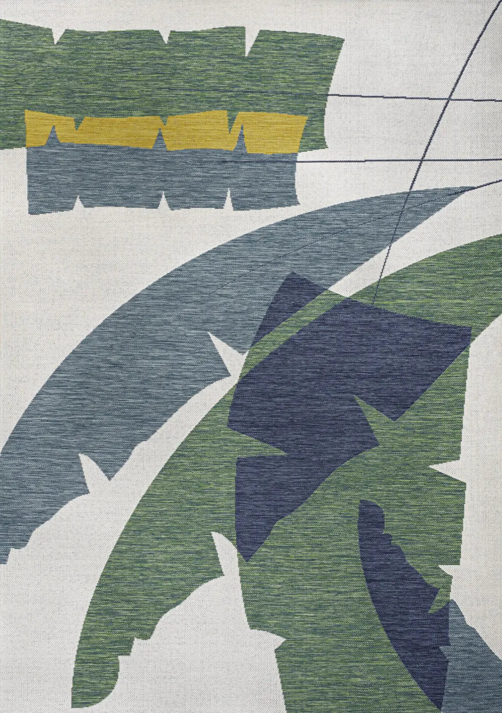 5' X 8' Green And Cream Abstract Indoor Outdoor Area Rug Homeroots Outdoor