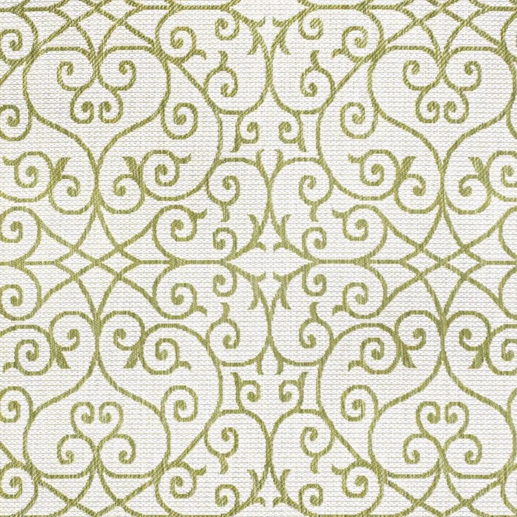 5' X 8' Green And Cream Geometric Indoor Outdoor Area Rug Homeroots Outdoor