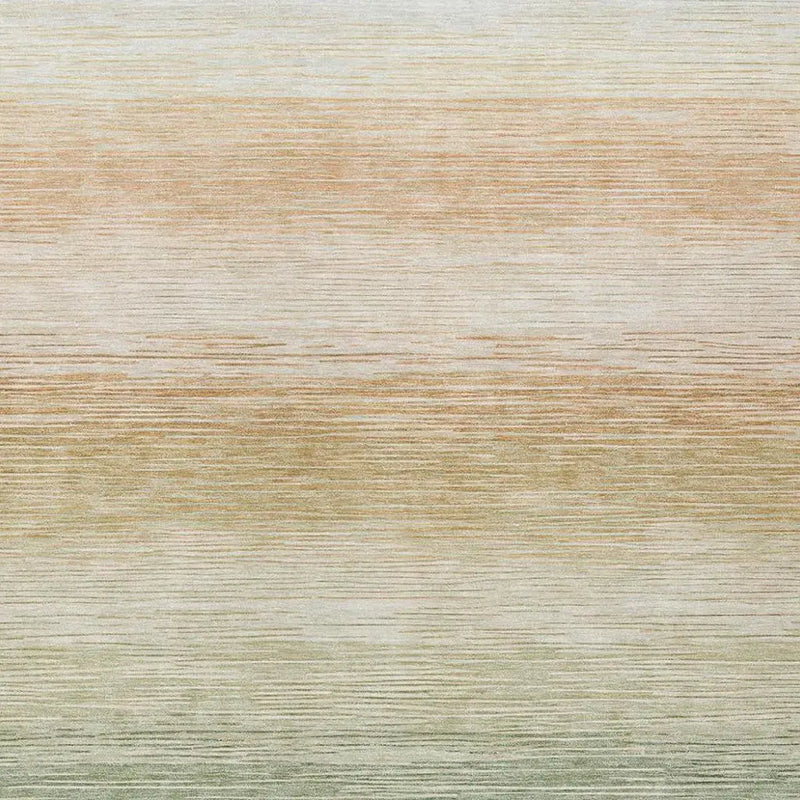 5' X 8' Green And Linen Striped Washable Indoor Outdoor Area Rug Homeroots Outdoor